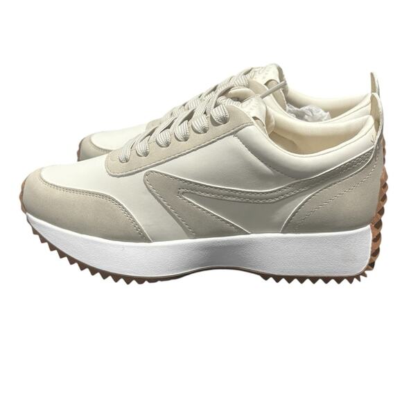 Project Cloud Balinda Sneakers Cream NEW Size 6 Lace-Up Anti-Slip | Lightweight - Picture 1 of 10